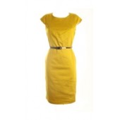 Detail Yellow Jersey Dress  
